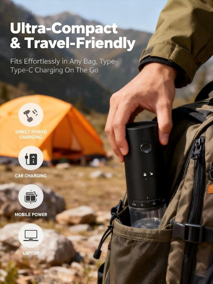 Portable Electric Burr Coffee Grinder