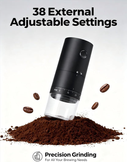 Portable Electric Burr Coffee Grinder
