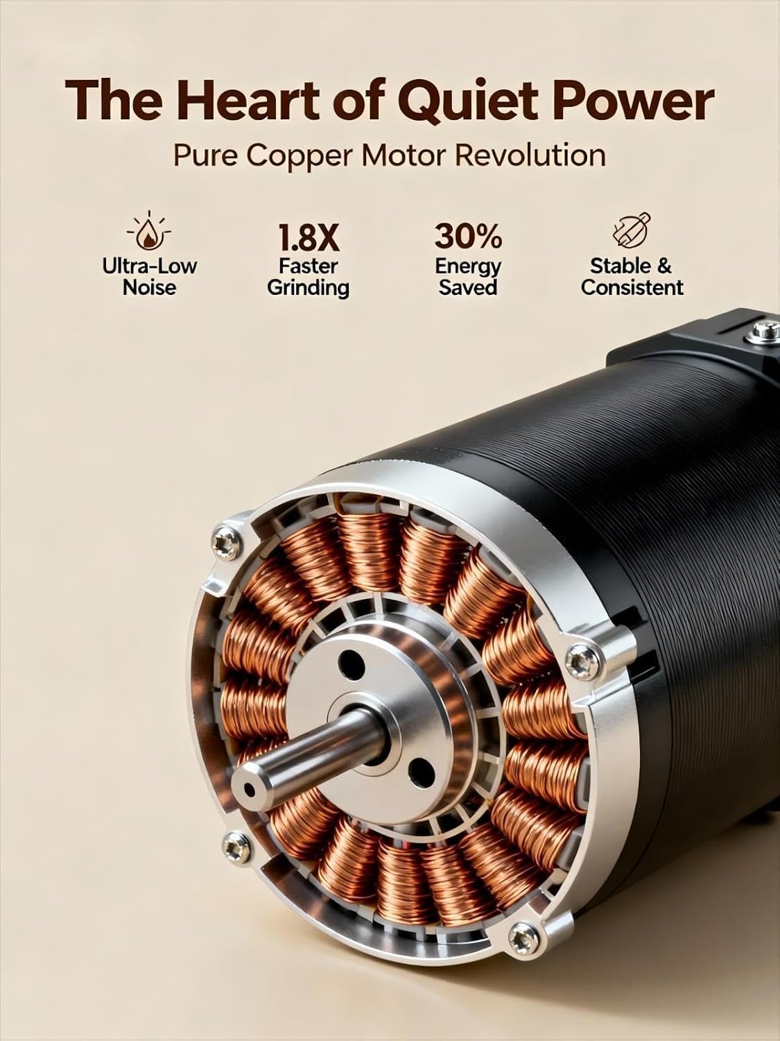Portable Electric Burr Coffee Grinder
