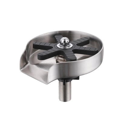 Kitchen Sink Stainless Steel Glass Cleaning Rinser Washer