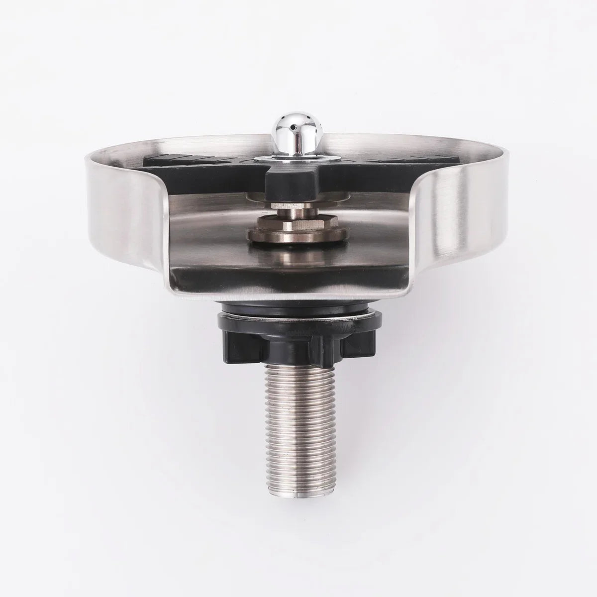 Kitchen Sink Stainless Steel Glass Cleaning Rinser Washer