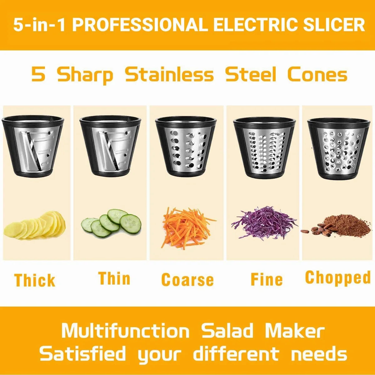Electric Slicer Cheese Grater Vegetable Slicer Cutter