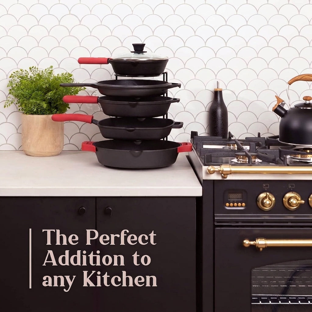 Kitchen Pot Pan Divider Organizer Metal Rack Holder