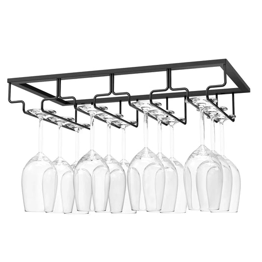 Wall Mounted Under Cabinet Wine Glass Rack